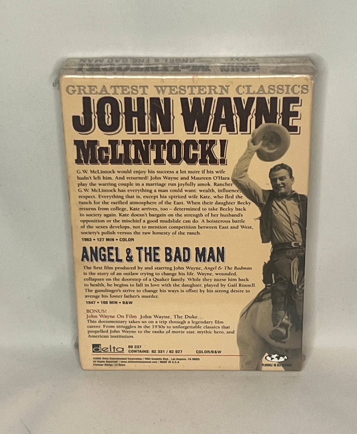 McLintock and Angel and the Bad Man set sealed
